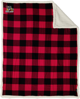 Dupage Black Bears Flannel Sherpa Blanket