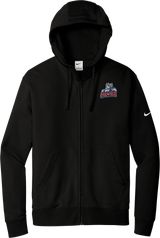 Hartford Jr. Wolfpack Nike Club Fleece Sleeve Swoosh Full-Zip Hoodie