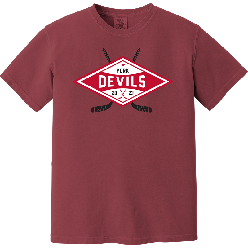 York Devils Heavyweight Ring Spun Tee