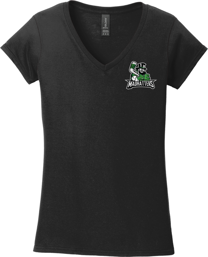 Atlanta Madhatters Softstyle Ladies Fit V-Neck T-Shirt