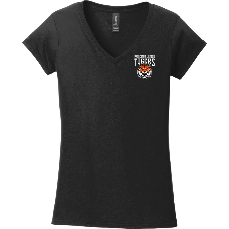 Princeton Jr. Tigers Softstyle Ladies Fit V-Neck T-Shirt