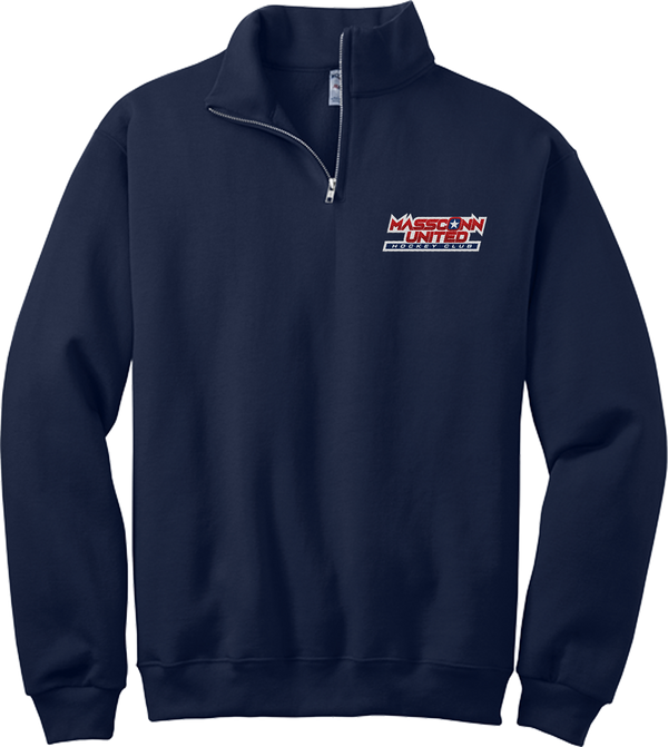 Mass Conn United NuBlend 1/4-Zip Cadet Collar Sweatshirt