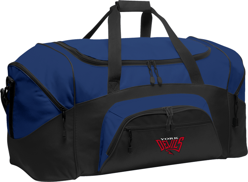 York Devils Standard Colorblock Sport Duffel