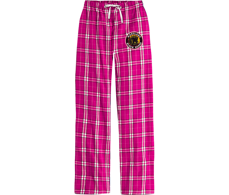 Maryland Black Bears Women's Flannel Plaid Pant