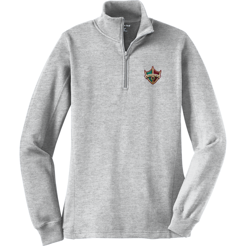 Delaware Ducks Ladies 1/4-Zip Sweatshirt