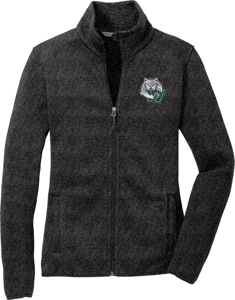 Woodbridge Wolfpack Ladies Sweater Fleece Jacket