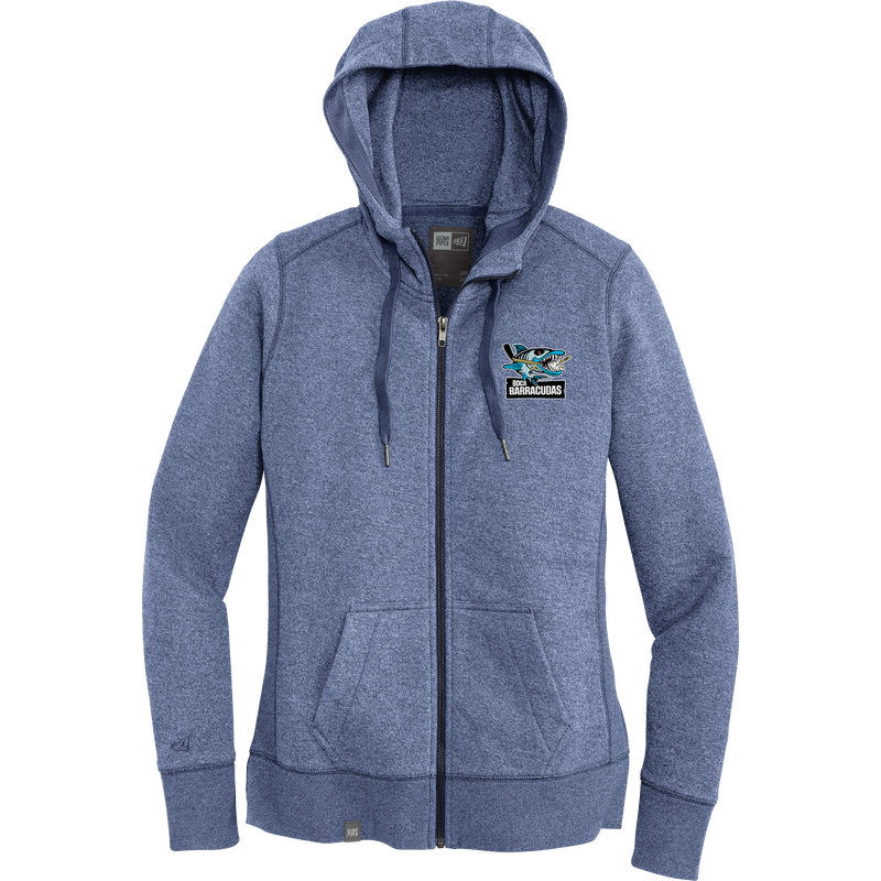 Boca Barracudas New Era Ladies French Terry Full-Zip Hoodie