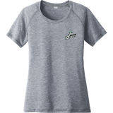 Junior Blades Ladies PosiCharge Tri-Blend Wicking Scoop Neck Raglan Tee