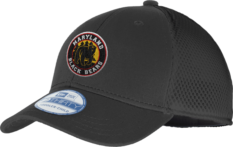 Maryland Black Bears New Era Youth Stretch Mesh Cap