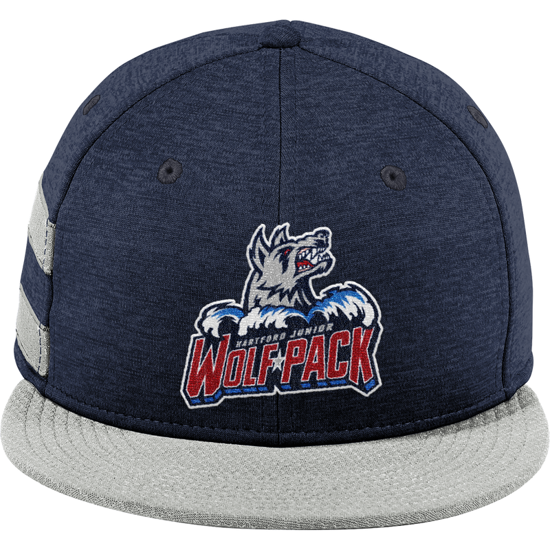 Hartford Jr. Wolfpack New Era Shadow Heather Striped Flat Bill Snapback Cap