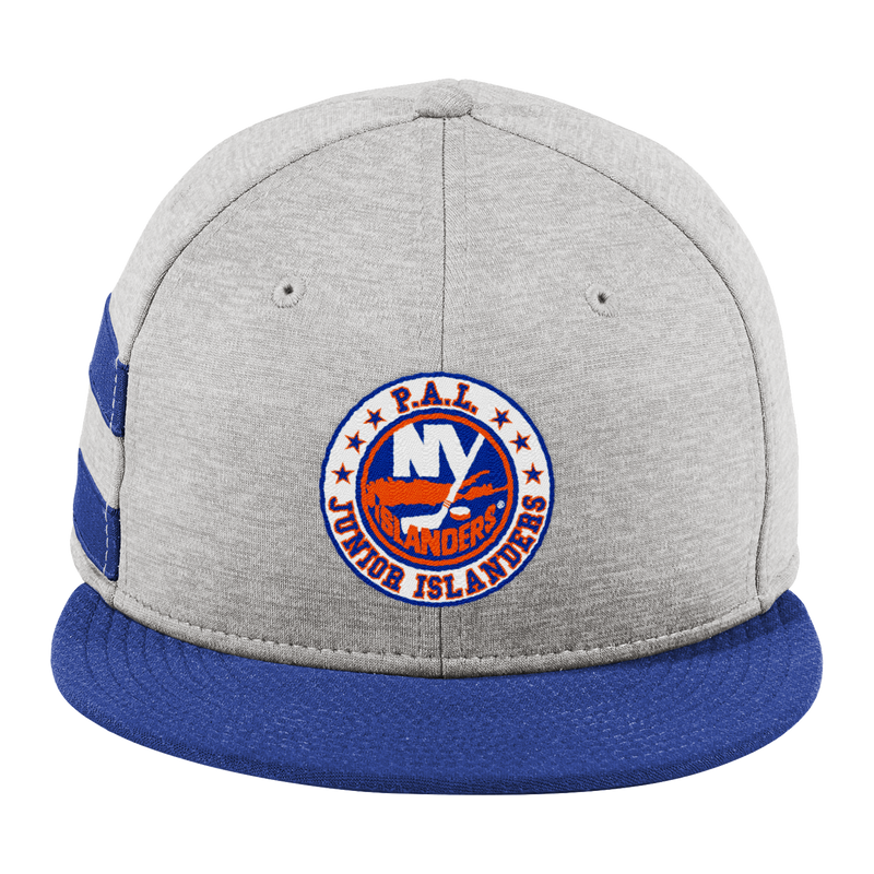 PAL Jr. Islanders New Era Shadow Heather Striped Flat Bill Snapback Cap