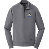 Mid-State Mustangs New Era Tri-Blend Fleece 1/4-Zip Pullover