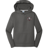 Scary Badgers Youth Performance Fleece Pullover Hooded Sweatshirt