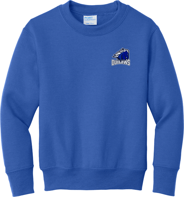 Brandywine Outlaws Youth Core Fleece Crewneck Sweatshirt