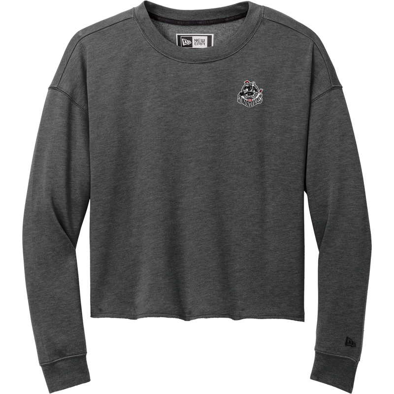 Grundy Senators New Era Ladies Tri-Blend Fleece Crop Crew