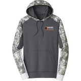 Biggby Coffee Hockey Club Sport-Wick Mineral Freeze Fleece Colorblock Hooded Pullover