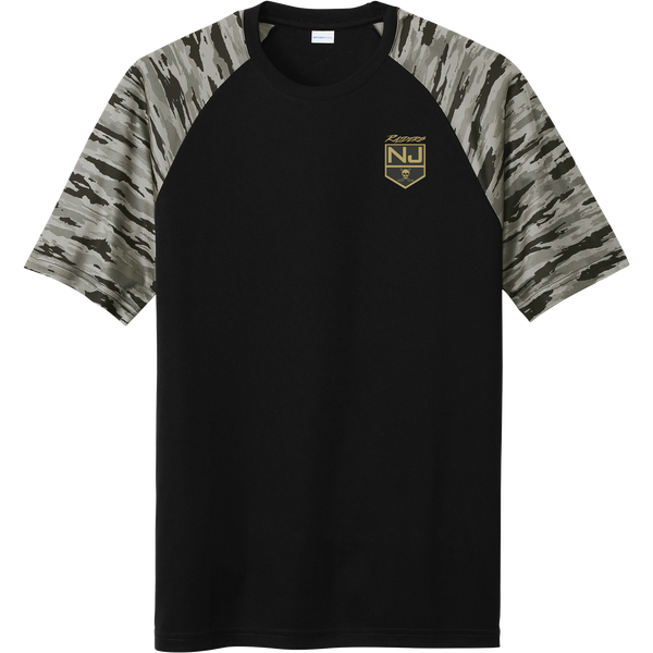 NJ Raiders Drift Camo Colorblock Tee