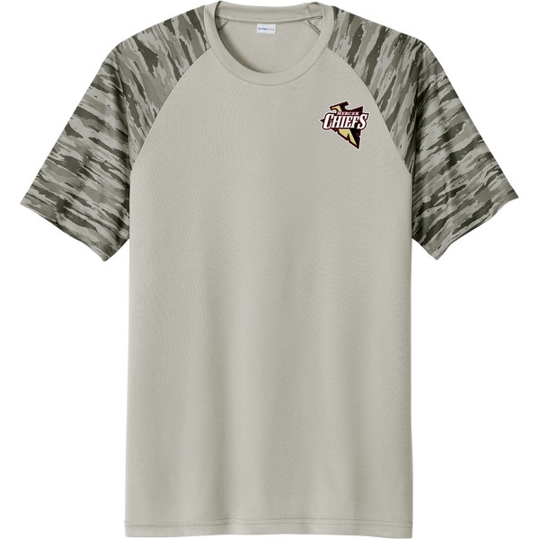 Mercer Chiefs Drift Camo Colorblock Tee