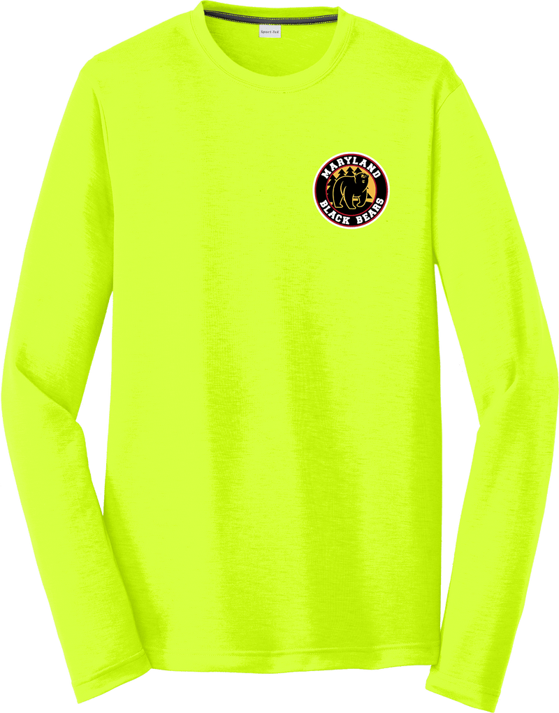 Maryland Black Bears Long Sleeve PosiCharge Competitor Cotton Touch Tee