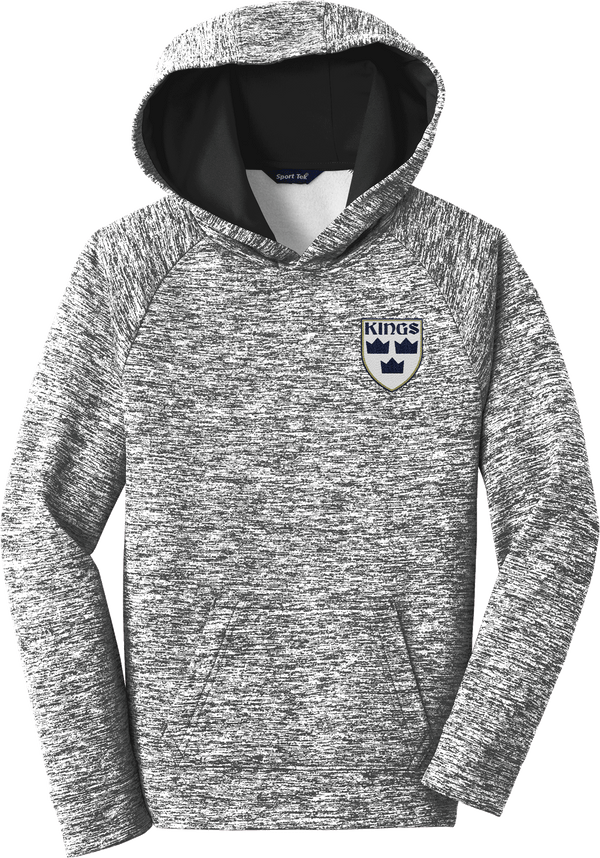 North Jersey Kings Youth PosiCharge Electric Heather Fleece Hooded Pullover