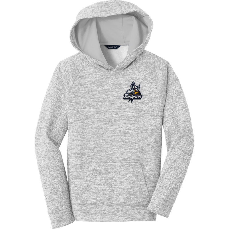 Mon Valley Thunder Youth PosiCharge Electric Heather Fleece Hooded Pullover