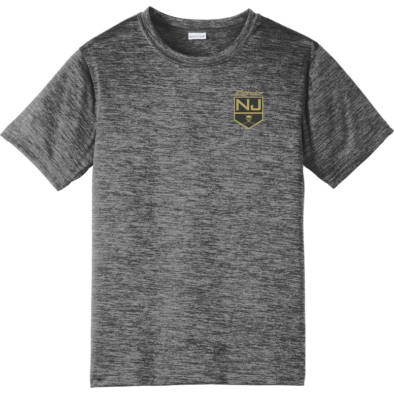 NJ Raiders Youth PosiCharge Electric Heather Tee