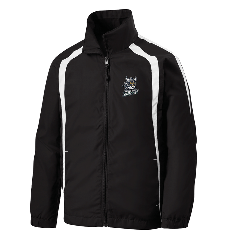 Hard Edge Hockey Youth Colorblock Raglan Jacket