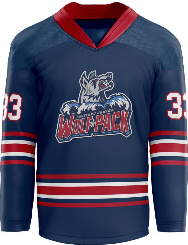 Hartford Jr. Wolfpack Adult Player Hybrid Jersey